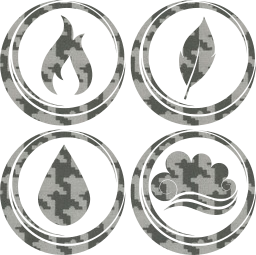 symbol air earth water basic fire elements 