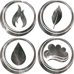 symbol air earth water basic fire elements 