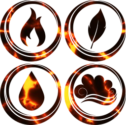symbol air earth water basic fire elements 