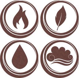 symbol air earth water basic fire elements 