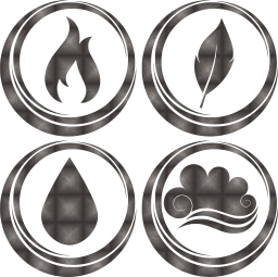 symbol air earth water basic fire elements 