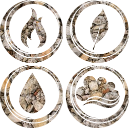 symbol air earth water basic fire elements 