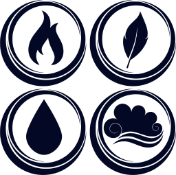 symbol air earth water basic fire elements 