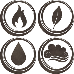 symbol air earth water basic fire elements 
