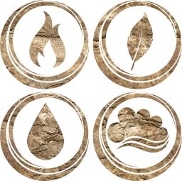 symbol air earth water basic fire elements 