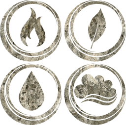 symbol air earth water basic fire elements 