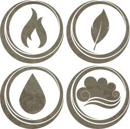 symbol air earth water basic fire elements 