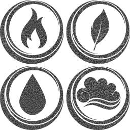 symbol air earth water basic fire elements 