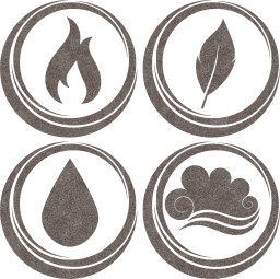 symbol air earth water basic fire elements 