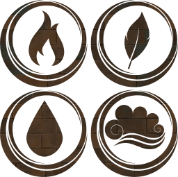 symbol air earth water basic fire elements 