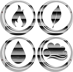 symbol air earth water basic fire elements 