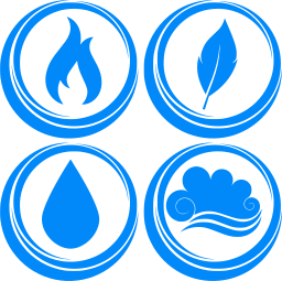 symbol air earth water basic fire elements 