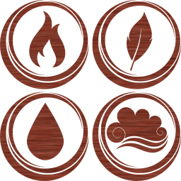 symbol air earth water basic fire elements 