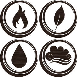 symbol air earth water basic fire elements 