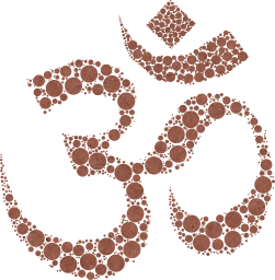 spirituality faith buddhism spiritual hinduism religion yoga words sacred script typography art svg meditation symbol text type dots om circles geometric abstract 