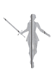 amazone elegante beleza orgulho figura mulher determinado fantasia místico bonita isolado digital heroína Guerreiro arte espada 
