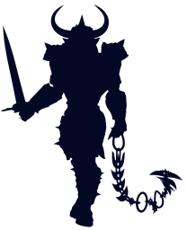 weapon horn chain fantasy iron 3d warrior sword 