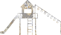 tower game children's slide climbing head plant child device up climb childhood play high adventure cottage wood isolated playground 