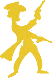 people comic person cartoon characters cowboy man human guns male 