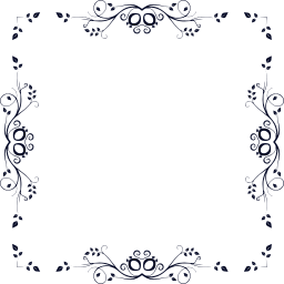 svg flowers leafy flourish ornamental decorative floral leaves border abstract frame design art