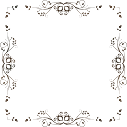 svg flowers leafy flourish ornamental decorative floral leaves border abstract frame design art