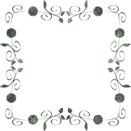 svg flourish floral border flower abstract frame art 