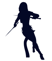 weapon girl fantasy armor 3d run strong warrior medieval 