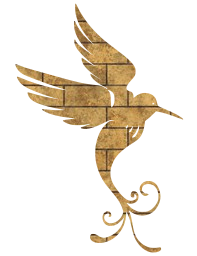 design jewel bird gold flourish decorative ornament metal graphic 