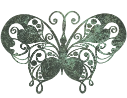 design jewel flourish silver decorative ornament butterfly metal graphic 