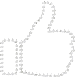 svg agree internet social approve facebook symbol like gesture encourage thumbs up media fractal hand condone art 