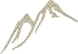 hills cartoon snowy landscape outline summit mountains 