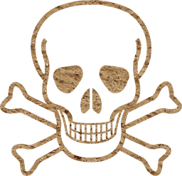 death warning symbol sign skull danger crossbones 
