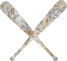 crossed bat bats baseball wooden sports softball 