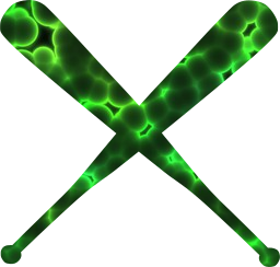crossed equipment wood athletics sports american sport bats baseball game wooden play hit 