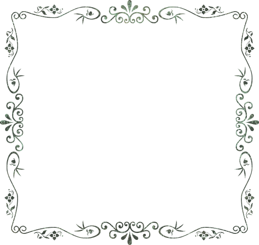 flourish ornamental vintage style decorative floral border geometric flower abstract frame art 