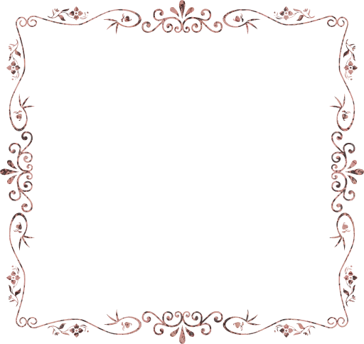 flourish ornamental vintage style decorative floral border geometric flower abstract frame art 