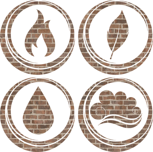 symbole air Terre eau de base Feu éléments 