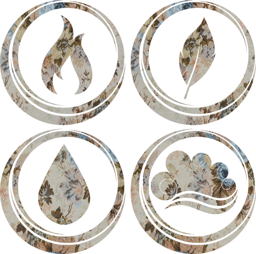 symbole air Terre eau de base Feu éléments 
